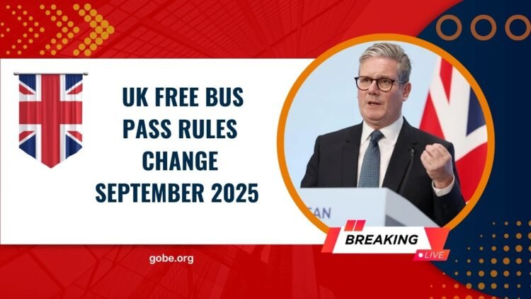  Uk Free Bus Pass Rules Change September 2025 