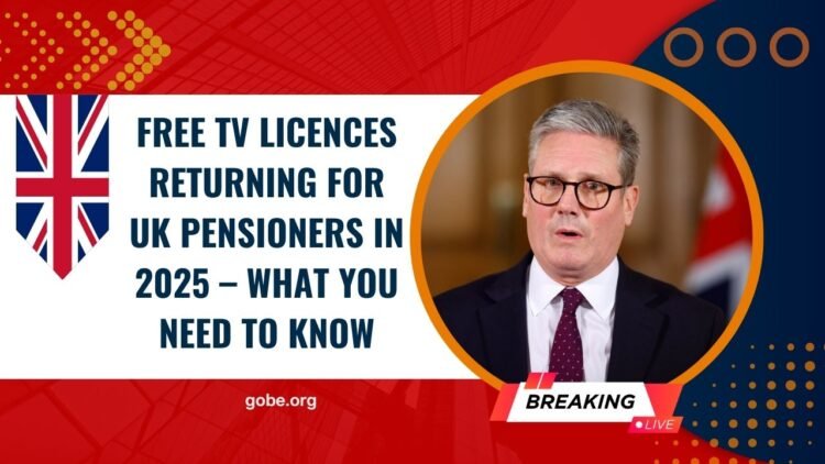 Free TV Licences Returning For UK Pensioners In 2025 – What You Need To Know