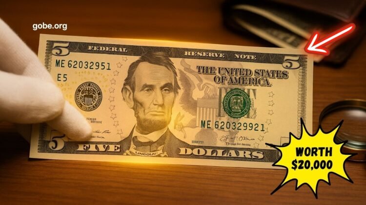 Rare $5 Bill Error With Mismatched Serial Number Worth Up To $20,000 – Check Your Wallet!